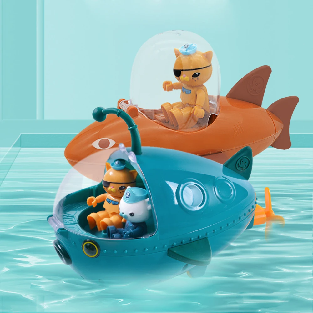 

Children Bath Water Playing Toys Rowing Boat Swim Floating Cartoon Pirate Cat Early Education Bathroom Beach Gifts Infant Baby