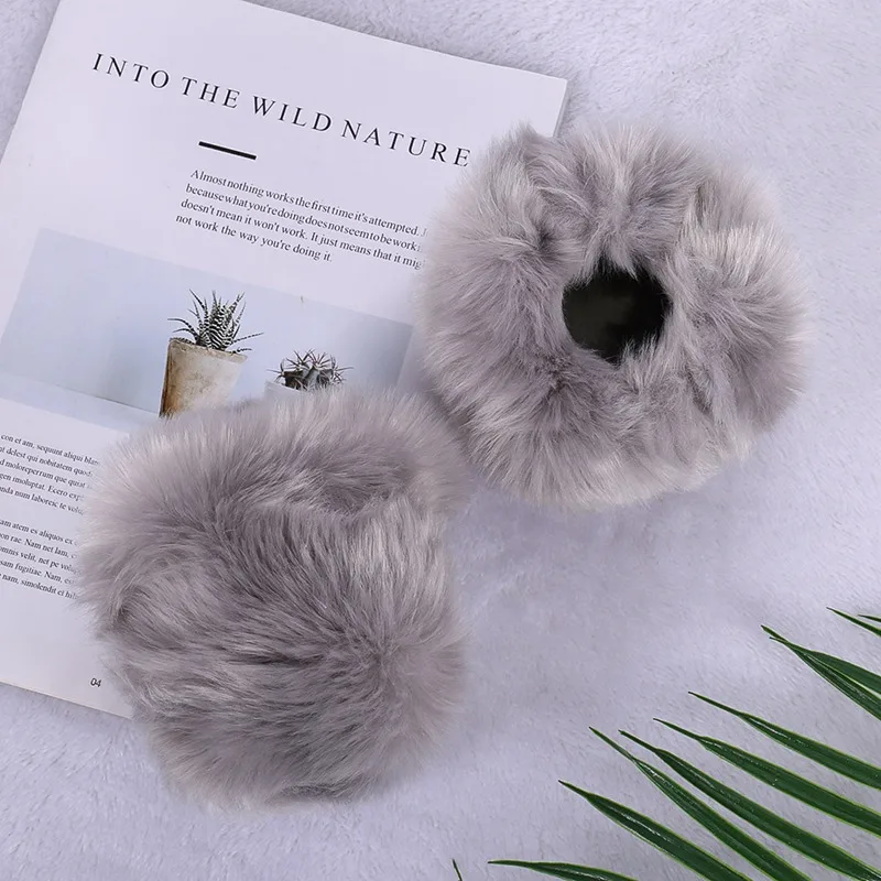 Две пары/комплект модный дизайн женский теплый зимний ветрозащитный браслет с