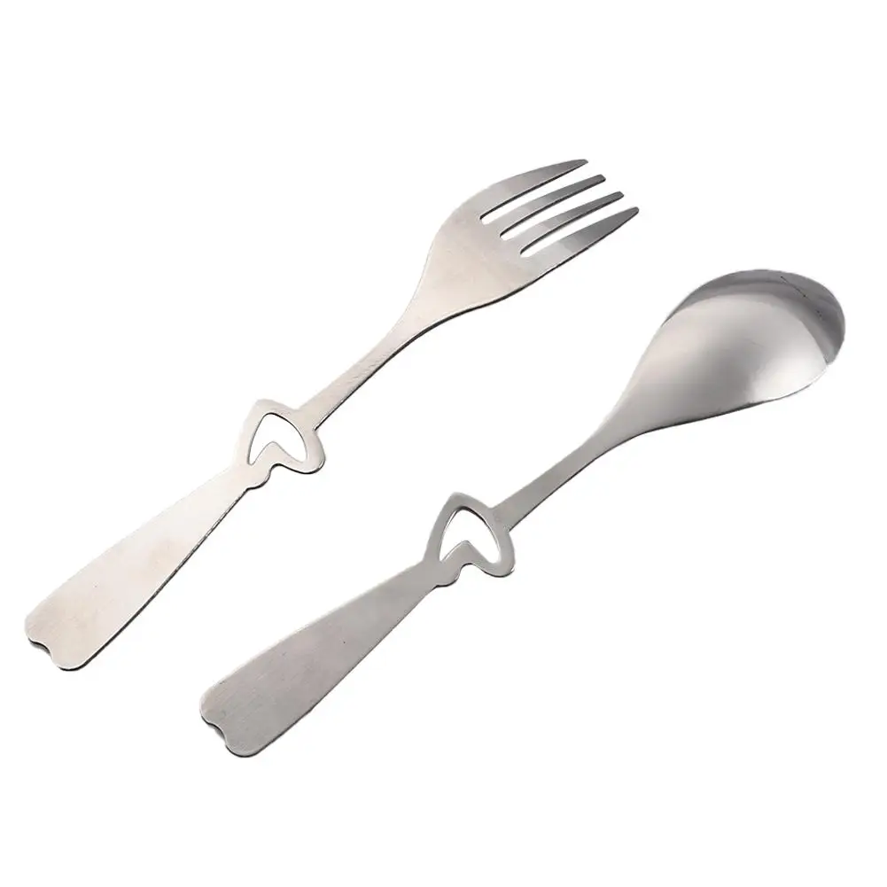 2 шт. столовый набор из вилок ложка в форме сердца d выдолбленной формы посуды