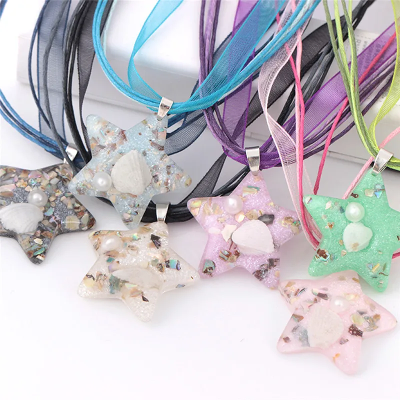 2018 модное ожерелье с подвеской в виде раковины морской звезды винтажное