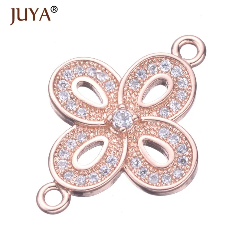 rose gold Аксессуары для ювелирных изделий дизайнерский роскошный циркониевый бесконечный шарм подвеска соединители подходит для DIY браслет ожерелье серьги - Цвет: rose gold