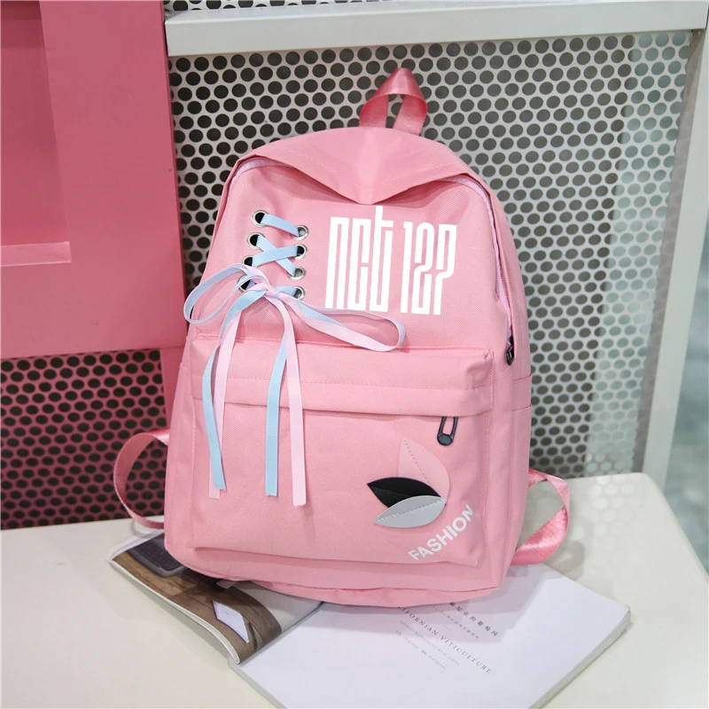 

New Got7 Stray Kids Canvas Backpack Women Harajuku Fashion Monsta X Twice Nct Canvas Bag Rucksacks Backpacks Sac A Dos Femme