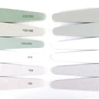 6 шт.лот Профессиональный инструмент для дизайна ногтей Лайм двухсторонний шлифовальный блок пилки для ногтей для УФ гель-лака Педикюр Уход Инструмент для маникюра