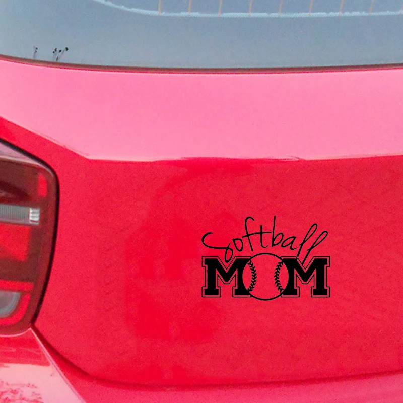16*10 6 см уникальная крутая графика Softball Mom Спортивная Автомобильная