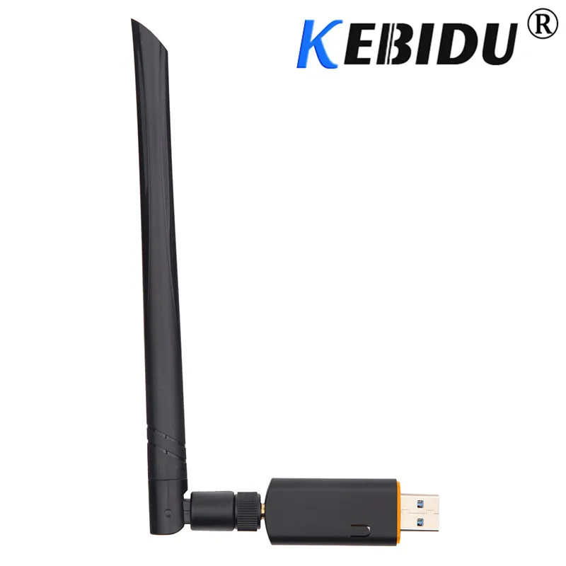 Kebidu 1200 Мбит/с приемник сетевой карты USB 3,0 с антенной беспроводной Wifi адаптер двухдиапазонный для настольного ноутбука 802.11ac стандарт