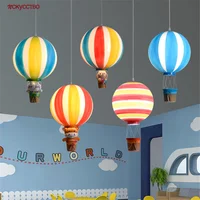 Nordic Creative Acrylic Hot Air Balloon Led Pendant Lights For Children'S Room Nursery Baby Art Home Decor Hanging Lamp Fixtures