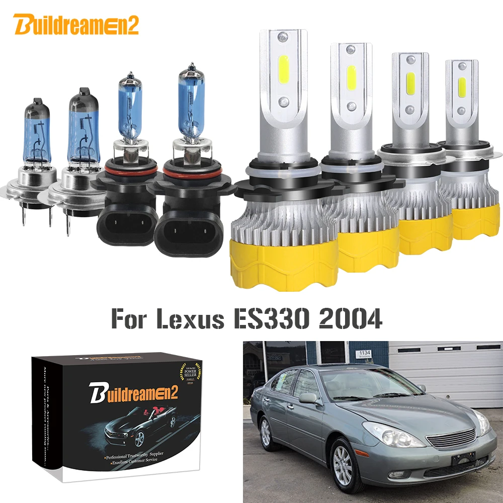 Buildreamen2 4 шт. автомобилей головной светильник с дальним светом + ближнего и