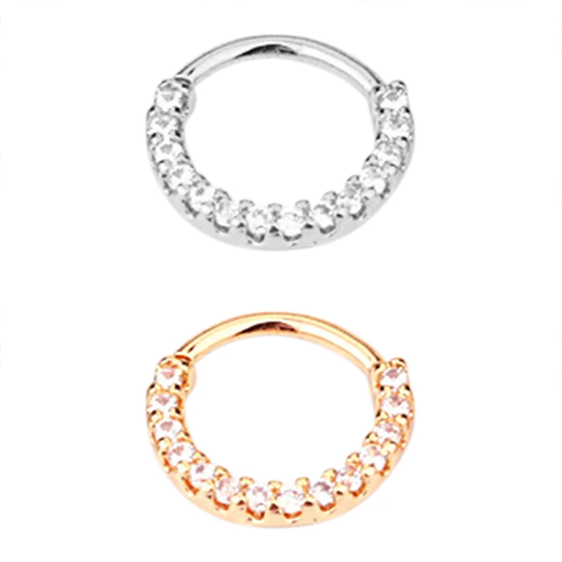 

Hot Sale Zircon Daith Piercing Hoop Daith Hoop Earring Small Hoop Earring Septum Piercing Hook Piercing