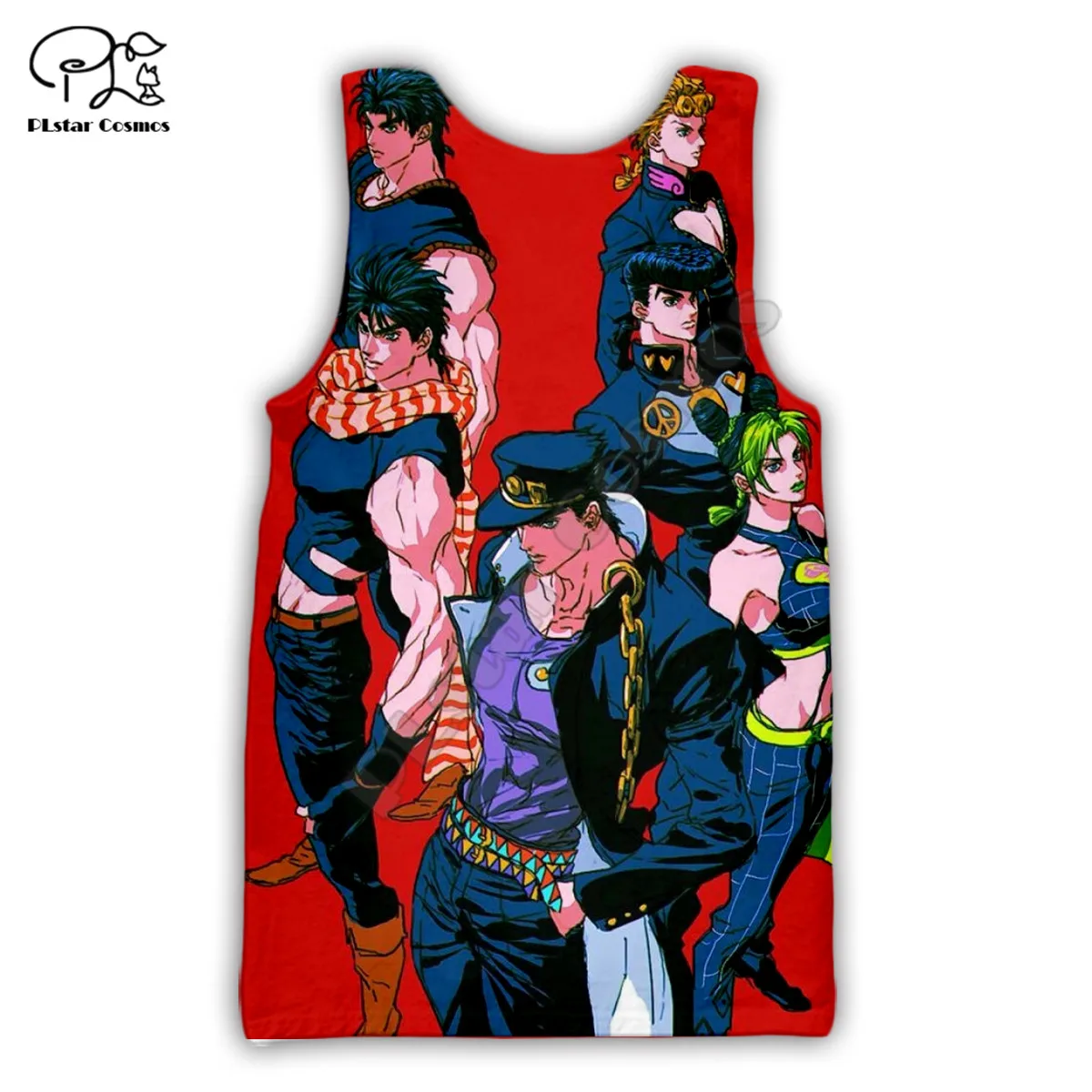 

PLstar Cosmos jojo's Bizarre Adventure 3D Printed Men for women t shirt summer Short sleeve shirt Casual T-shirt top style-1