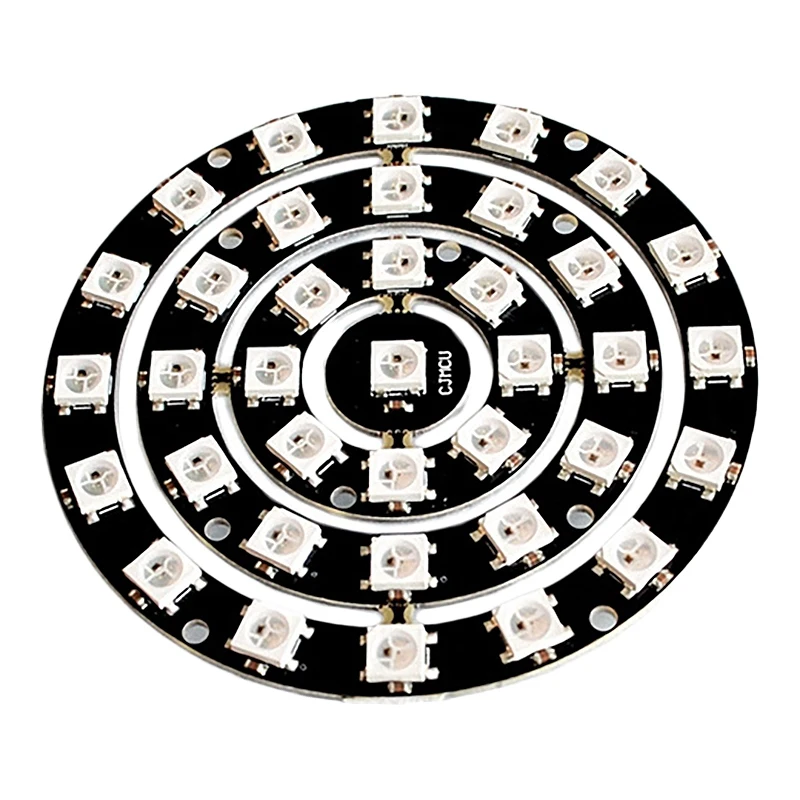 

37-Bit WS2812 5050 RGB LED Development Board With Built-In Full-Color Driver
