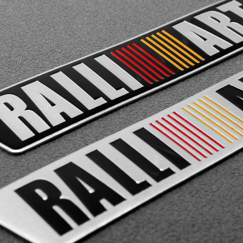 3d эмблема RALLIART из алюминиевого сплава наклейка для Mitsubishi ralliart Lancer 9 10 Asx Outlander 3 Pajero