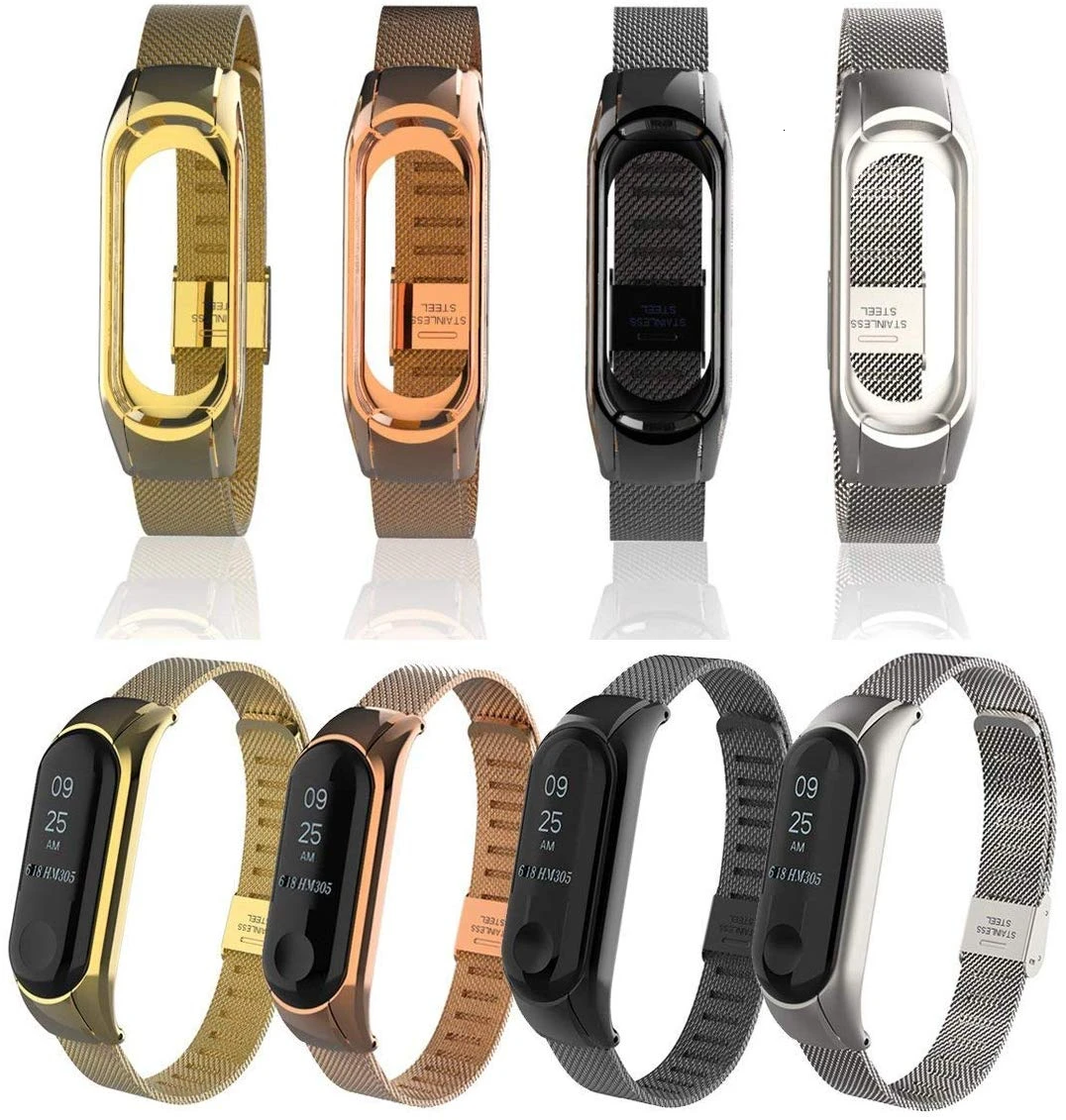 Сменный ремешок Xiaomi Mi Band 4 3 сменный Браслет с двойной эластичной пряжкой
