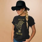 Черная футболка с рисунком Fate Is In Your Hands, модная женская футболка с круглым вырезом, лозунг Tumblr, Минималистичная летняя забавная футболка из чистого хлопка