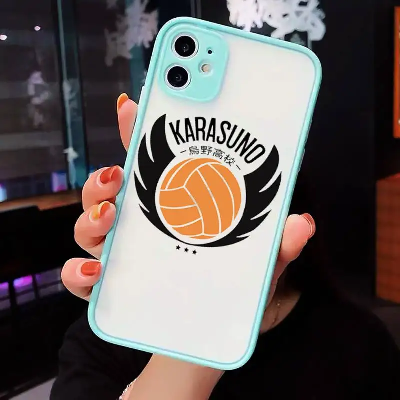 

karasuno high haikyuu volleyball team pantone Phone Cases matte transparent For iphone 7 8 11 12 plus mini x xs xr pro max cover