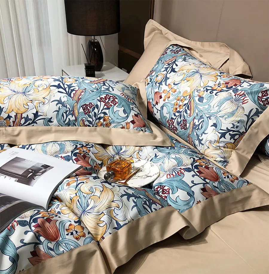 vender Flor Pastoral Conjunto De Cama Menina, Europeu Americano Do Vintage Algodão Completa Rainha Rei Casa Têxtil Folha Fronha Colcha Capa