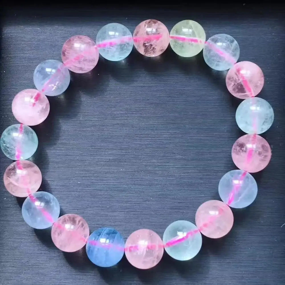 100% натуральный цветной морганит Берил драгоценный камень прозрачный Круглый