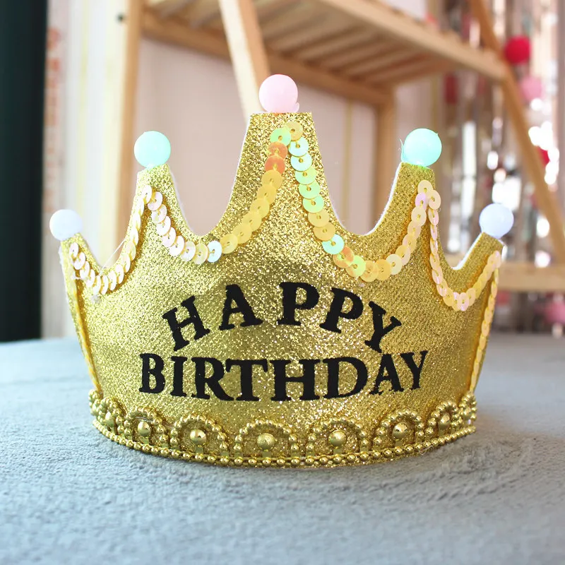 1 шт. Детская шапка Корона со светодиодной подсветкой|Шляпы для вечеринок| |