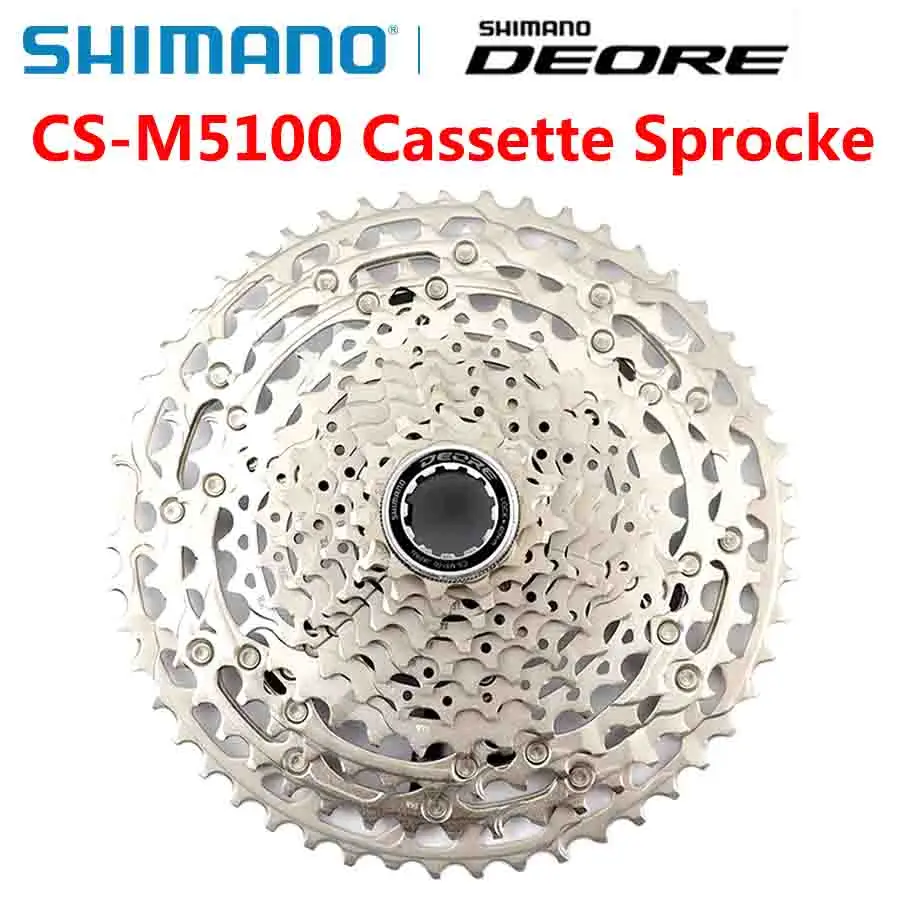 Кассетная Звездочка Shimano Deore CS M5100 CS-M5100 для горного велосипеда 11 скоростей 11-42T 11-51T
