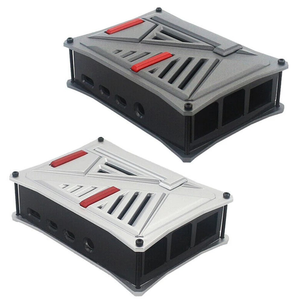 

Enclosure With Cooling Fan Durable ABS Replacement Impact Resistant Housing Protective Case Heatsink For Raspberry Pi 4 Model B