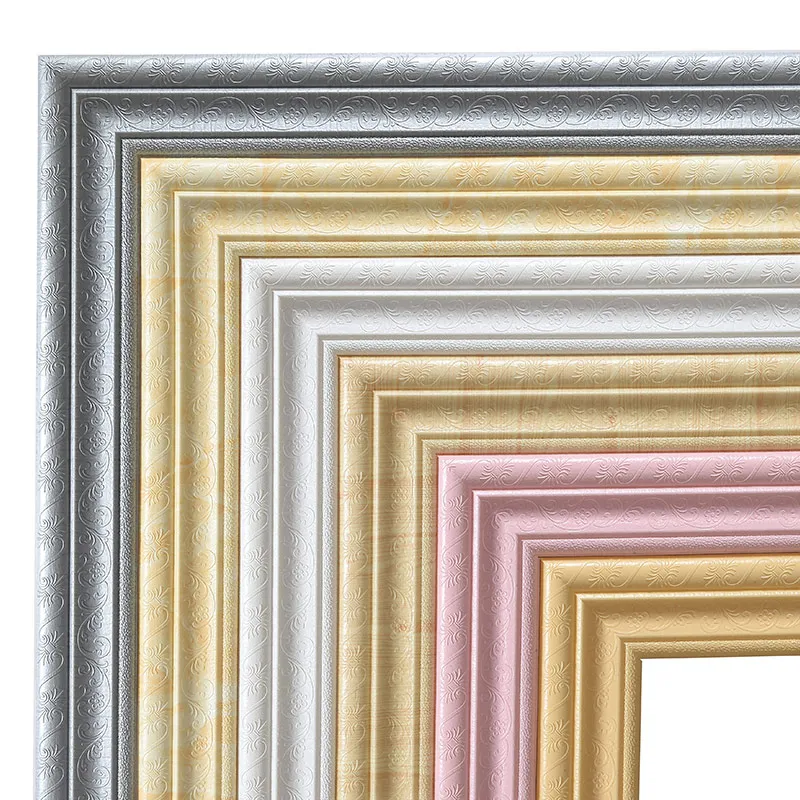 Самоклеящиеся наклейки на плинтус и стены 3D tfoam мягкие линии границы