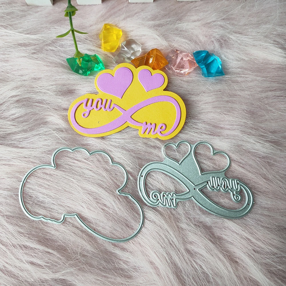 

New Love me and you Metal Cutting Dies Decorative Scrapbooking Steel Craft Die Cut Embossing Paper Cards Stencils