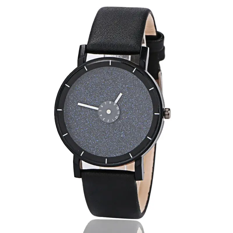 Часы женские кварцевые с кожаным ремешком черно белые|Женские наручные часы| |