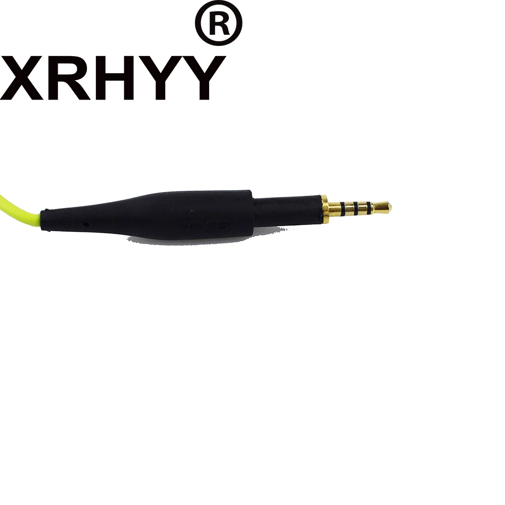 XRHYY зеленый сменный кабель аудио шнур с микрофоном и объемом для AKG K430 K450 K451 K452 Q460 K480 K490 K495 наушники