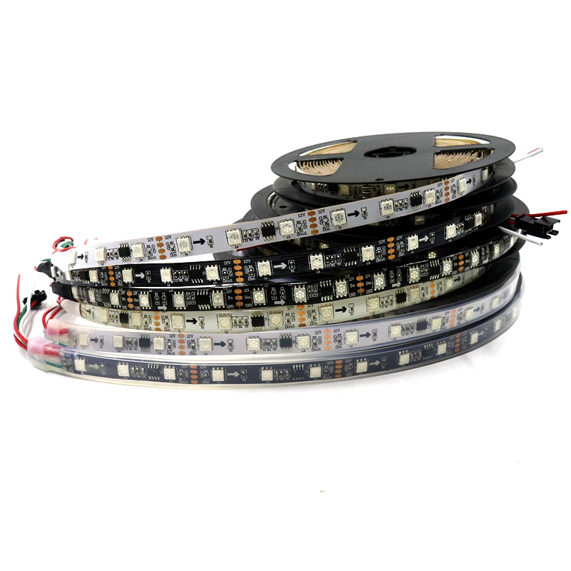 5 м 48 Светодиодный s/M WS2811 RGB светодиодный пиксель полосы светильник 5050 SMD цифровой