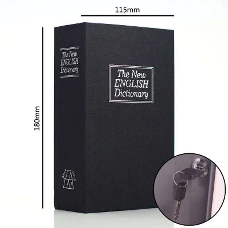 English Dictionary Safe Book Bank Shaped Piggy Bank Metal Coin Bank Money Box Figurines Saving Money Home Decor Gift For Kids
