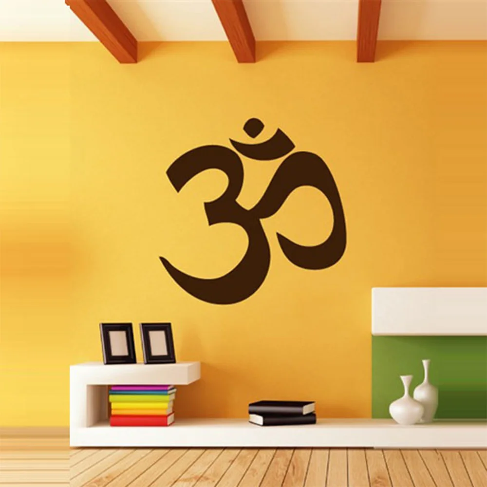 

Om - Wall Vinyl Decal Sticker Family Kids Room Mural Decor Motivation Love Hope Flower Peace Hindu Yoga Home Decoration