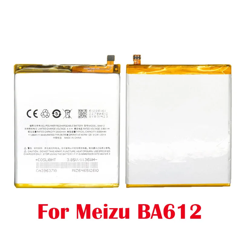 100% оригинальный 3000mAh BA612 Новый аккумулятор для Meizu 5S M6 12M M5M612Q M5S новый продукт
