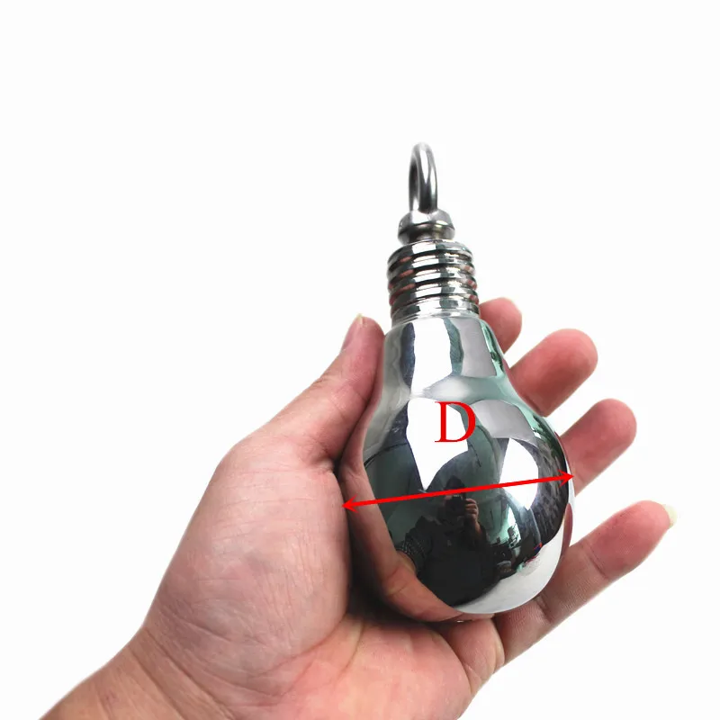 Анальная пробка в форме лампочки 8 размеров из нержавеющей стали | Красота и