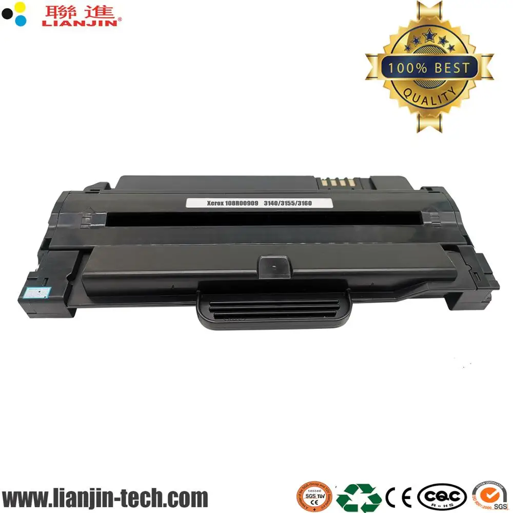 Тонер картридж 108R00909 3140 для Xerox Phaser 3155 3160N 108R909 черный принтера LIANJIN|Картриджи с