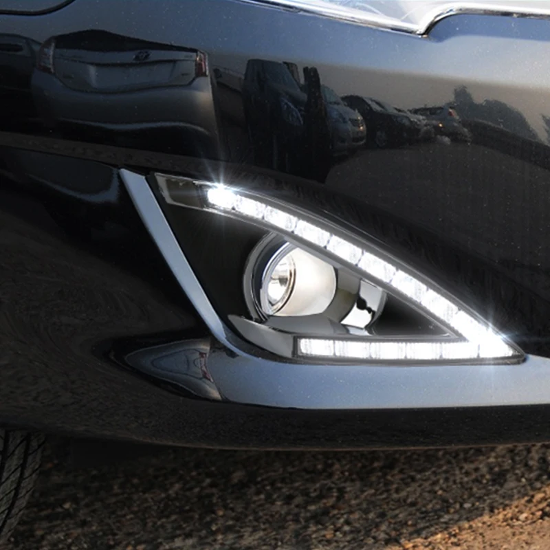 Автомобильный Стайлинг для Toyota Corolla EX 2013 2014 светодиодный DRL противотуманный