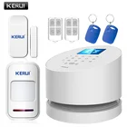 Новый KERUI TFT цветной ЖК-дисплей WiFi GSM PSTN домашняя офисная Охранная сигнализация Система ios android пульт дистанционного управления с wifi ip-камерой