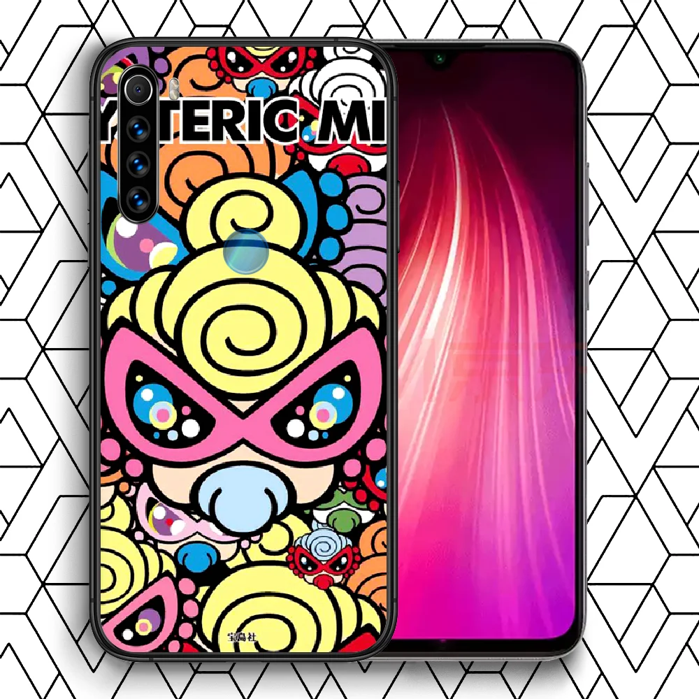 

Cute Hystericmini Brand Phone Case Cover Hull For XIAOMI Redmi 7 7a 8 8a 9 9a NOTE 6 7 8 8t 9 9s Pro Max 4X black Bumper