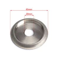 85mm diamond grinding wheel 45 degrees electroplated grinder for hard alloy tungsten steel milling cutters etc