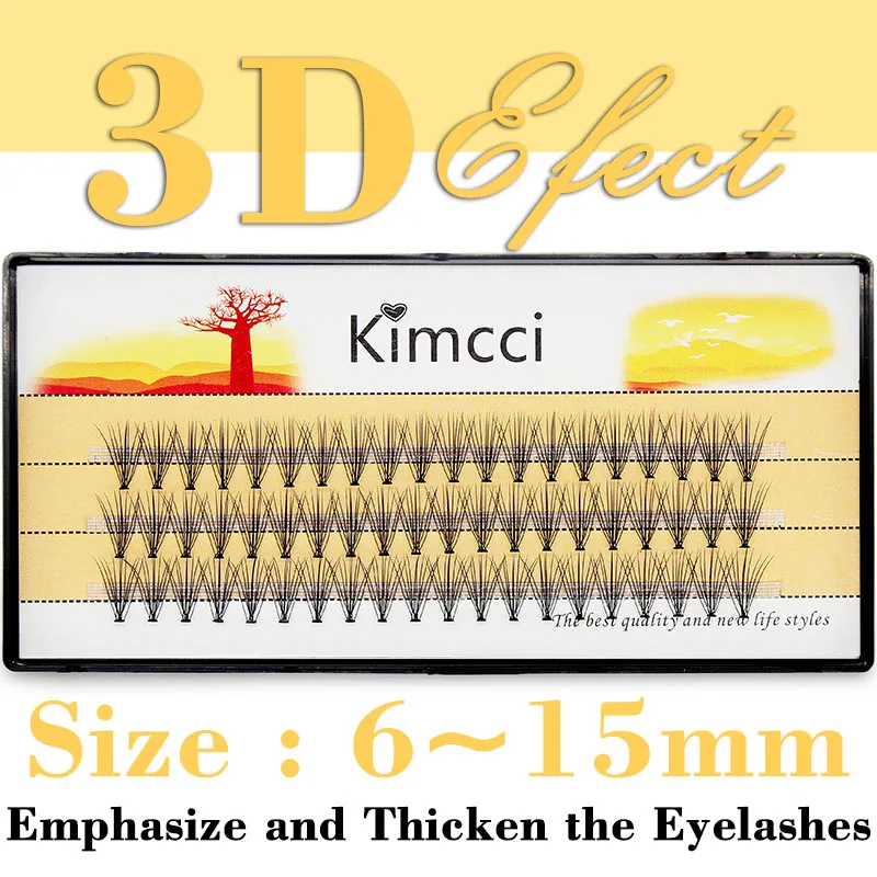 Ресницы Kimcci 10D норковые индивидуальные Натуральные Искусственные ресницы для
