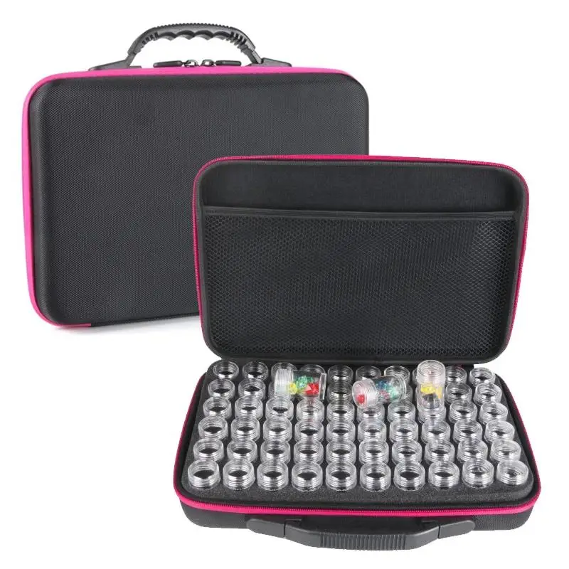 

15/30/60/120 Bottles diy Diamond Painting tools Box Accessories Storage Carry Case diamant painting tools Container Bag