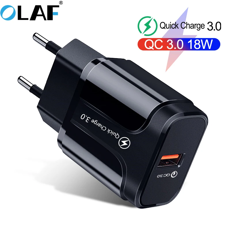 Олаф Quick Charge 3,0 USB зарядное устройство QC3.0 QC Быстрая зарядка EU/US переходник настенное зарядное устройство для мобильного телефона для iPhone samsung Xiaomi