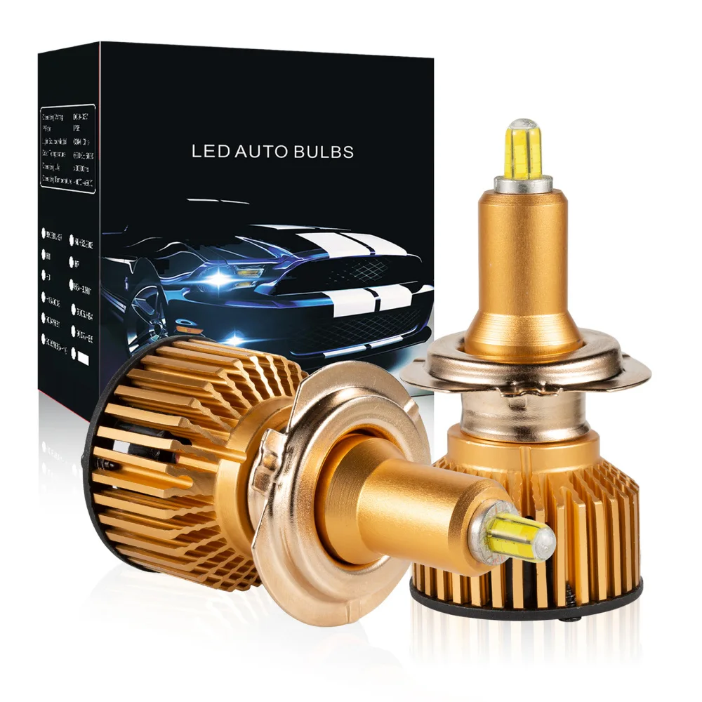 

LED Bulb Fog Light Bulbs Kit Waterproof IP68 Car DC 9-30 V Super Bright Aviation Aluminum 6063 CSP Technology 6000 K. Headlight