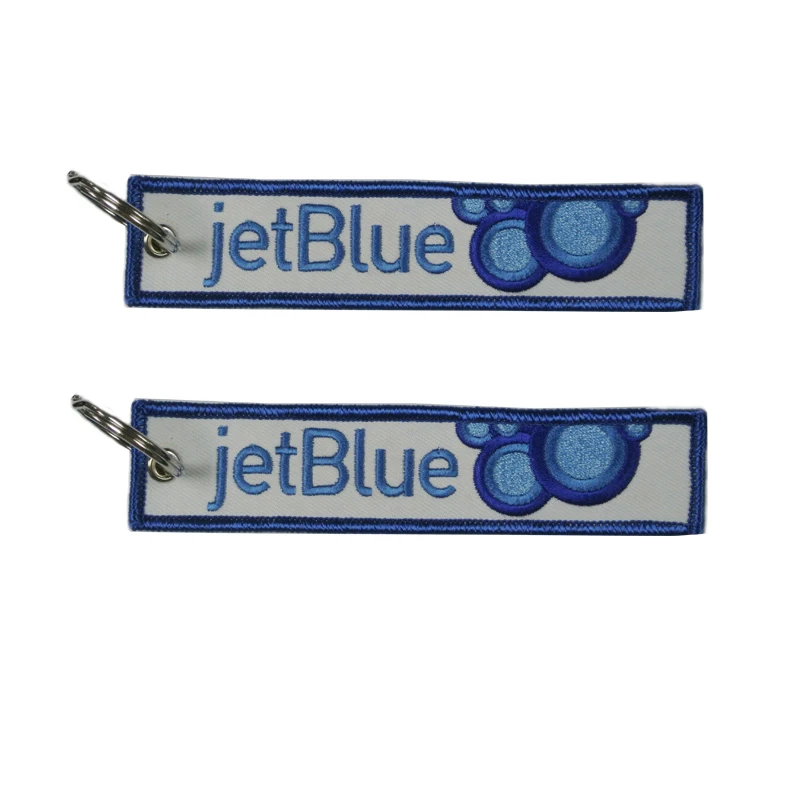 

Embroidery Keychain Aviation Key Ring Custom Logo Text