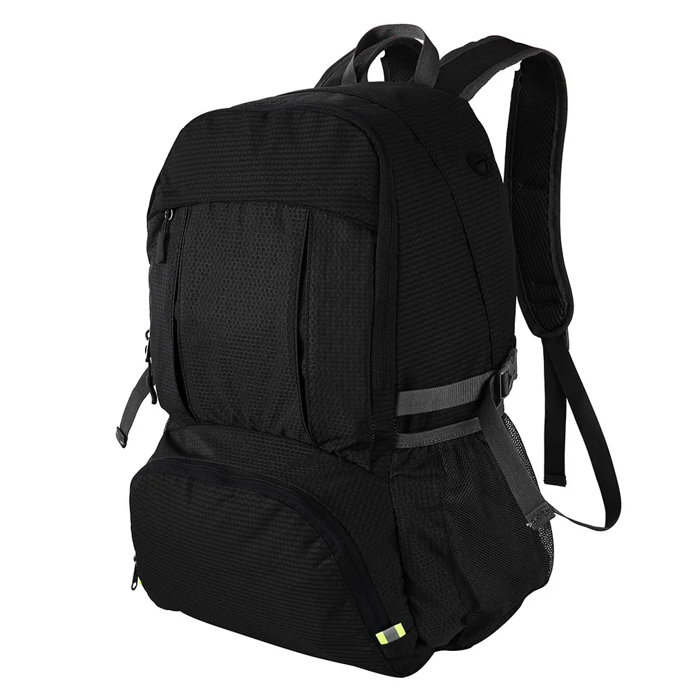 Black 40L складной рюкзак, водонепроницаемый рюкзак для велоспорта, кемпинга, походов, рюкзак для путешествий, сумка на плечо, уличные сумки, противоугонная спортивная сумка - Цвет: Black