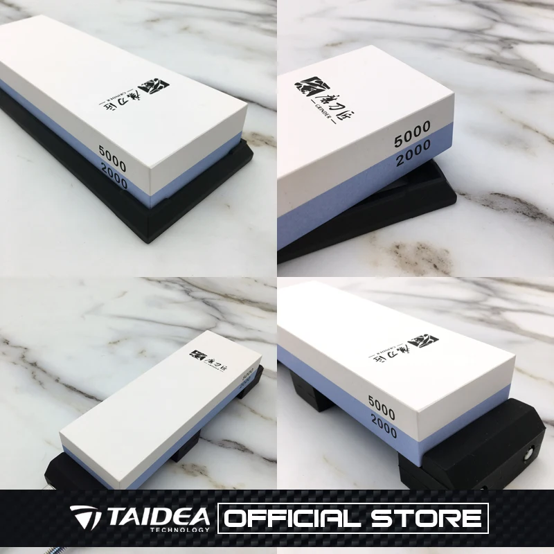 GRINDER Whetstone 2000/5000# Professional sharpening stone Angle guide Fixde Diamond Non Slip base Kitchen system | Дом и сад