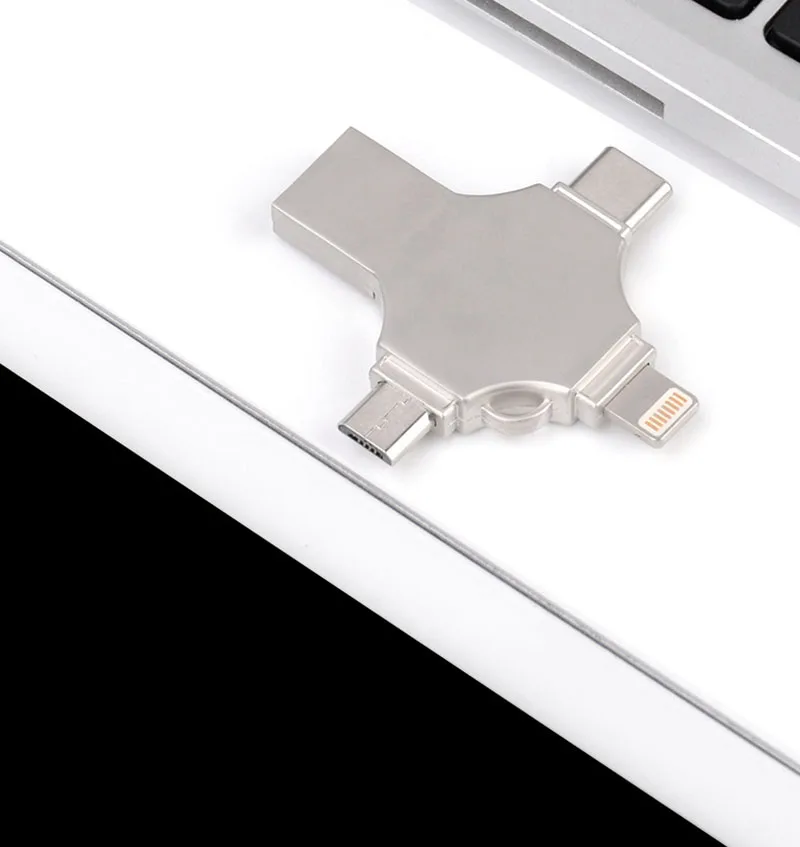Флеш накопитель 128 ГБ Usb флэш память 256 USB C Тип смартфон Micro usb otg флеш для iPhone IOS