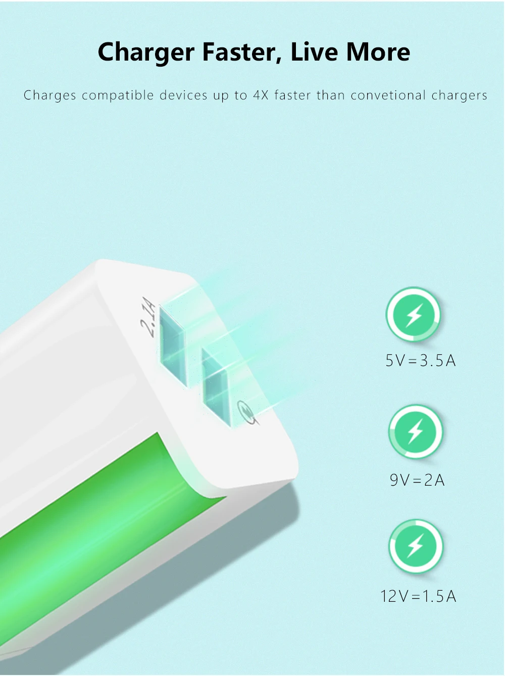 USB-Зарядное устройство Dual 2 порта штепсельная вилка европейского стандарта, 5 В/2A дорожный настенный адаптер Светодиодный светильник USB ЗУ для мобильного телефона для Xiaomi huawei samsung LG iphone