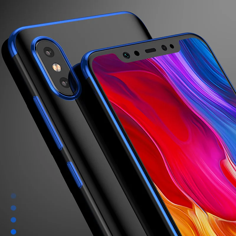 Мягкие ТПУ чехлы накладки для Xiaomi mi Mix 2 2S 8 A1 6 A2 Red 5 Plus S2 4A Note 4 4X 5A 6X 5X прозрачный