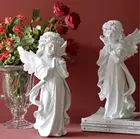 Статуэтка ангела, прелестная Статуэтка херувима из синтетической смолы, для украшения дома и сада, новинка 2020