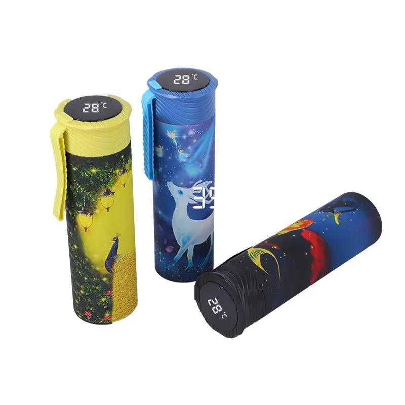 Новый Умный термос 500 мл кружка для бутылок светодиодный термометр портативный