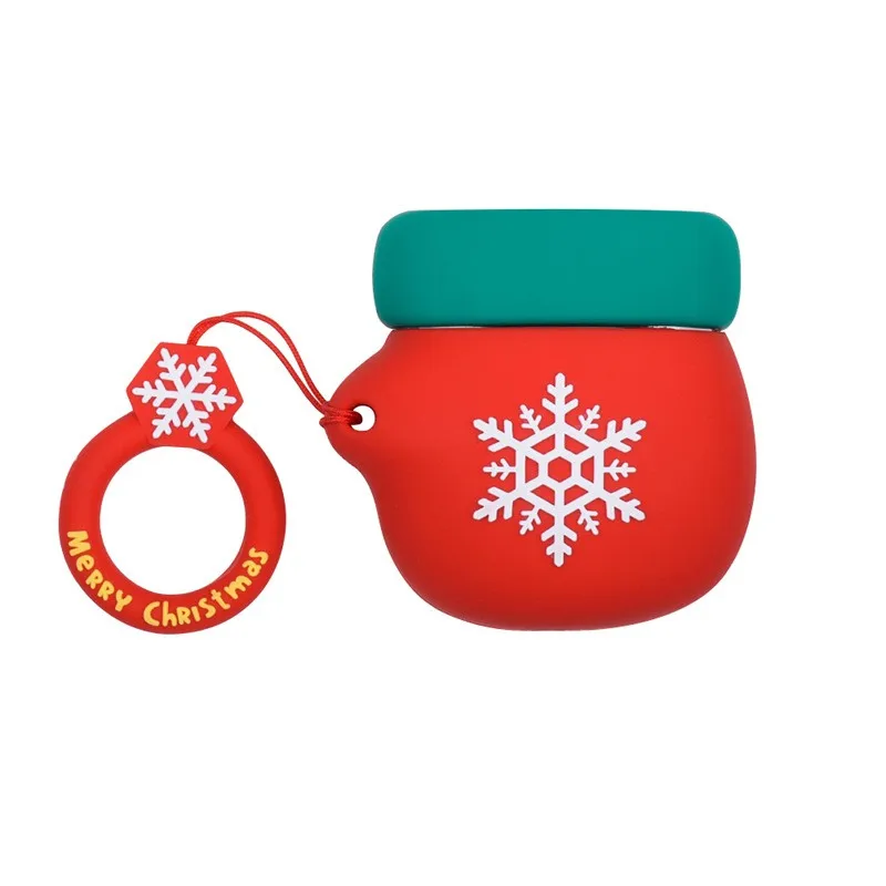 Cute Santa Claus Silicon Case Portect Cover Wireless Earphone AccessoriesFor AirPods | Электроника